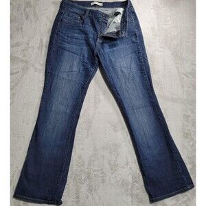 Levi's 515 Bootcut Jeans Womens 12M Blue Med Wash Mid Rise Stretch Denim